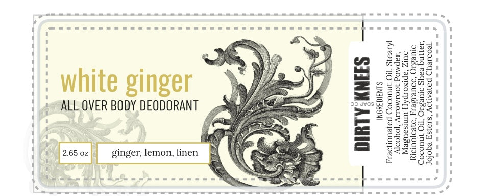 White Ginger Natural All Body Deodorant
