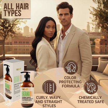 Batana Oil Shampoo 16 Fl Oz Sulfate Free Thickening Formula Paraben Free Volumizing Shampoo for Thinning Fine Hair Professional Volume Boosting Salon Care for Women and Men with Thin Hair
