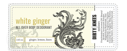 White Ginger Natural All Body Deodorant