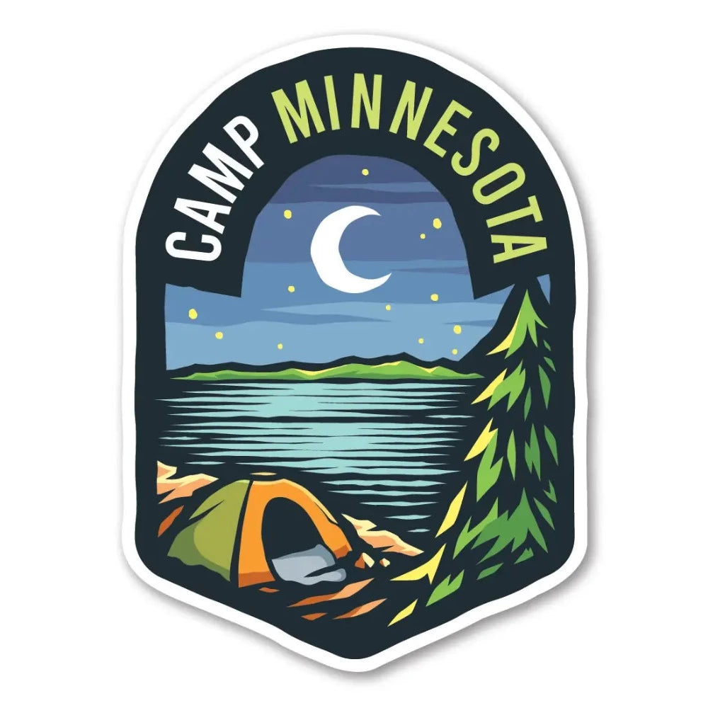 Autocollant en bois Camp Minnesota 2,8' 