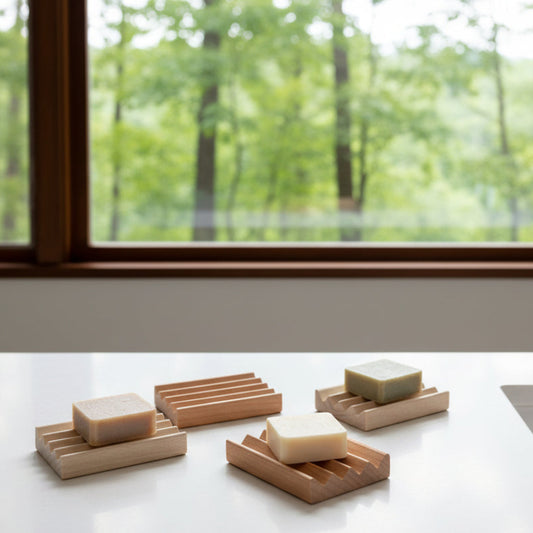 Natural Wood Soap Dish - Handcrafted in the Oregon
