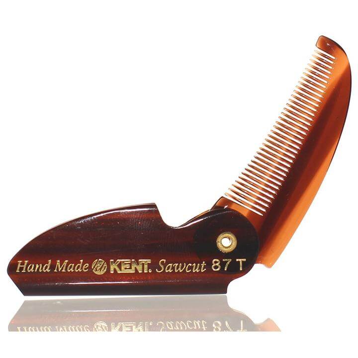 Peigne à moustache/barbe pliable Kent - Dirty Knees Soap Co., LLC