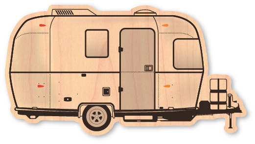 Airstream Wood Sticker