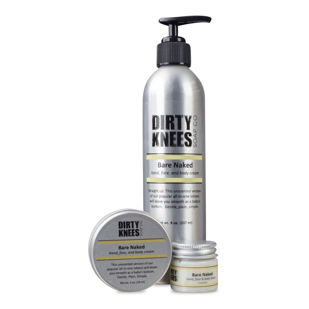 Bare Naked Hand, Face & Body Lotion - Dirty Knees Soap Co., LLC